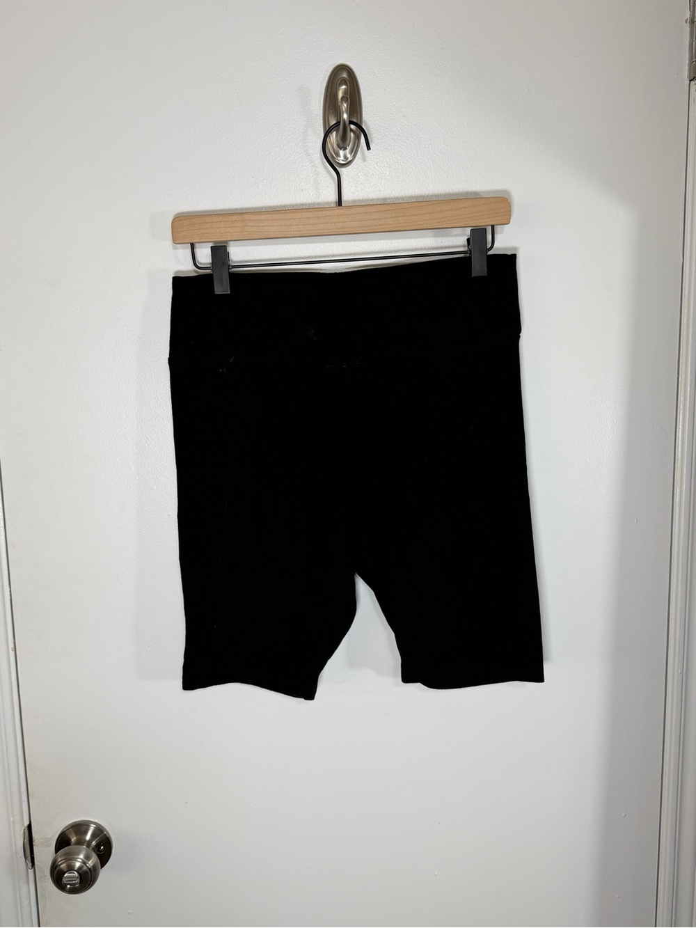 Black Biker Shorts - 8” Inseam - L